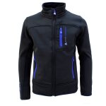 Blouson polarshell gar�on ecanton noir / bleu