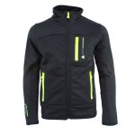 Blouson polarshell gar�on ecanton noir / jaune