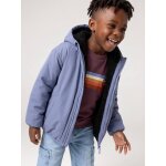 Blouson r�versible � capuche gar�on bleu gris�