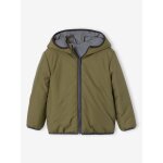 Blouson r�versible gar�on � capuche kaki