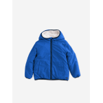 Blouson sherpa r�versible bleu roi