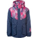 Blouson de ski yuki bleu fonc / rose vif