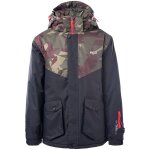 Blouson de ski yuki noir / kaki