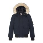 Blouson snorkel  capuche bleu marine