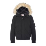 Blouson snorkel  capuche noir