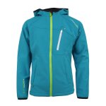 Blouson softshell fille fanso turquoise