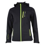 Blouson softshell fille ganne noir / jaune