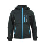 Blouson softshell gar�on ecanne noir / bleu