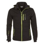 Blouson softshell gar�on ecanne noir / jaune