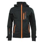 Blouson softshell gar�on ecanne noir / orange