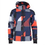 Blouson softshell garon ecover marine / orange