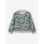 Blouson style bomber motifs fleurs fille vert sauge Blouson style bomber motifs fleurs fille vert sauge