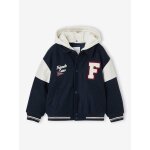 Blouson teddy gar�on � capuche amovible marine