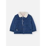 Blouson en tricot gar�on patch bateau bleu
