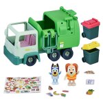 Bluey camion poubelle vert