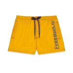Boardshort court avec ceinture demi - lastique orange