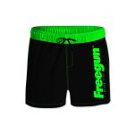Boardshort court ceinture Élastique et colorée noir / vert Boardshort court ceinture Élastique et colorée noir / vert