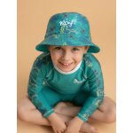 Bob de plage anti - uv r�versible - gar�on vert �meraude