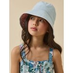 Bob r�versible fille denim bleach