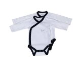 Bodies b�b� � manches longues lot de 2 blanc et noir