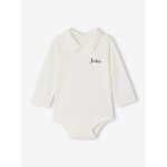 Body b�b� gar�on en coton bio �cru