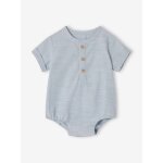 Body b�b� gar�on manches courtes bleu ciel
