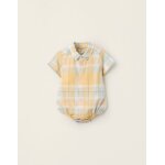 Body - chemise À carreaux brothers & sisters jaune clair Body - chemise À carreaux brothers & sisters jaune clair