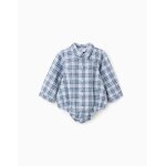 Body - chemise en coton et � carreaux b&s bleu fonc�