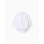 Body - chemise en coton � manches longues beige