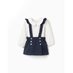 Body en coton + jupe en serg you&me bleu fonc