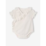 Body manches courtes b�b� fille �cru