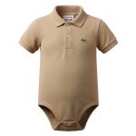 Body polo b�b� en coton marron clair