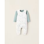Body + salopette winnie blanc