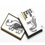 Bo�te de 6 cartes imagier en noir et blanc - safari multi - coloured