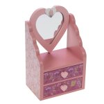 Boite � bijou miroir zo� rose
