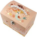 Bote  bijoux musicale rose, orange, jaune