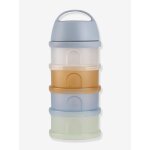 Bo�te doseuse de lait 4 compartiments bleu gris�