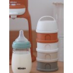 Bo�te doseuse de lait 4 compartiments cotton white / terracotta