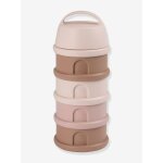 Bo�te doseuse de lait 4 compartiments vieux rose