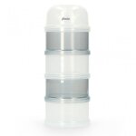 Bote doseuse de lait empilable transparent