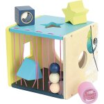 Boite � formes d'�veil sous la canop�e beige