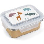 Bo�te � go�ter inox jaune, orange, vert