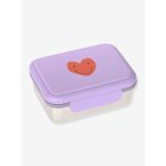 Boîte À goûter lässig en inox mauve Boîte À goûter lässig en inox mauve