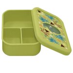 Bote  lunch en silicone cracky le dinosaure vert