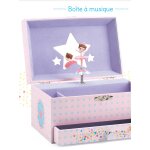 Bo�te � musique ballerine en sc�ne - multicolore