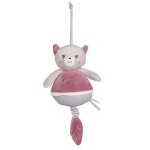 Bo�te � musique bebe bamboo - chat - 26 cm gris