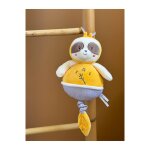 Bo�te � musique bebe bamboo - paresseux - 26 cm jaune