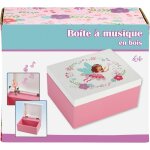 Bote  musique en bois rose