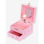 Bote  musique cube phosphorescent ballerine - trousselier rose