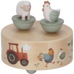 Boite � musique little farm beige
